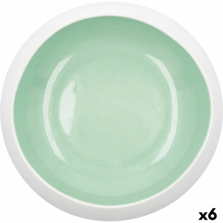 Bowl Ariane Organic Ceramic Green (16 cm) (6 Units)