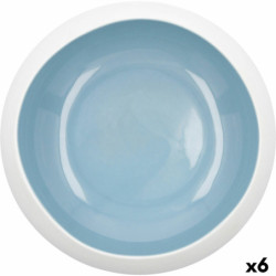 Bowl Ariane Organic Ceramic Blue (16 cm) (6 Units)