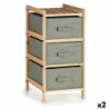 Chest of drawers Grey Wood Textile 36 x 66 x 34 cm (2 Units)