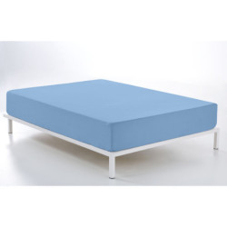 Fitted sheet Alexandra House Living Blue Clear 90 x 190/200 cm