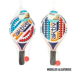 Beach Spades with Ball Aktive Wood 19,5 x 38 cm (24 Units)