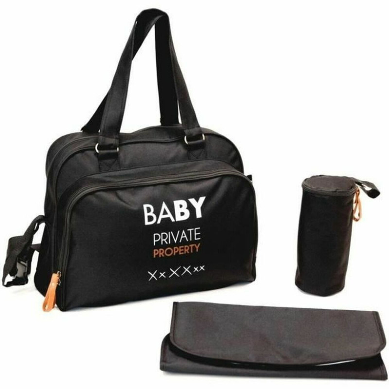 Diaper Changing Bag Baby on Board Simply Black Innovative and functional