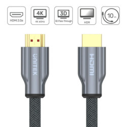 HDMI Cable Unitek Y-C142RGY Silver 10 m