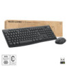 Keyboard and Wireless Mouse Logitech MK370 Azerty French Grey Graphite