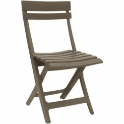 Garden chair 42 x 50 x 80 cm Taupe Resin