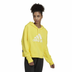 Women’s Hoodie Adidas Future Icons Badge of Sport Yellow