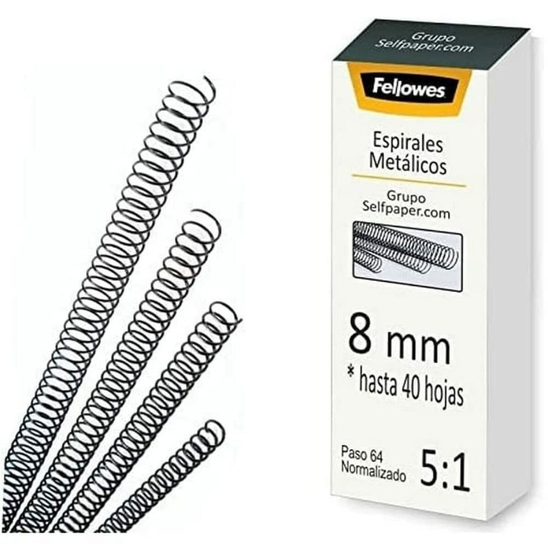 Spirals Fellowes Black Binding 25 Pieces