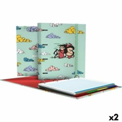 Ring binder Mafalda Carpebook Green A4 (2 Units)