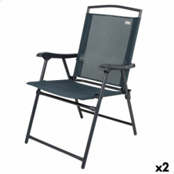 Folding Chair Aktive Grey 46 x 92 x 62 cm (2 Units)