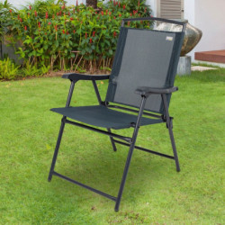 Folding Chair Aktive Grey 46 x 92 x 62 cm (2 Units)