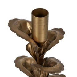 Candleholder Golden Iron 9,5 x 9,5 x 21 cm