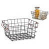 Wire Basket Black Copper Steel 22,5 x 14 x 31,5 cm (12 Units)