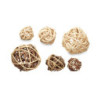 Set of Decorative Balls Brown White (12 Units)