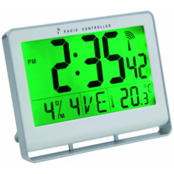 Table clock Archivo 2000 ABS Grey Rectangular