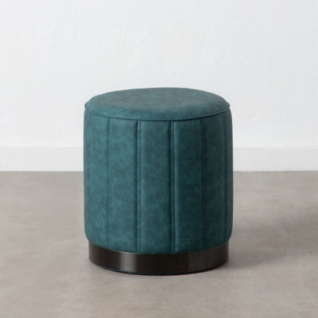 Pouffe Dark blue Synthetic Leather 38 x 38 x 42 cm DMF