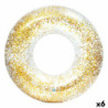 Inflatable Floating Doughnut Intex Transparent Glitter Ø 119 cm (6 Units)