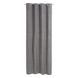 Curtain Grey Polyester 100% cotton 140 x 260 cm