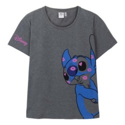 Women’s Short Sleeve T-Shirt Stitch Dark grey Grey