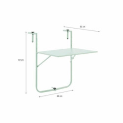 Folding Table 60 x 78 x 86-101 cm