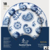 Tableware Santa Clara Noia 18 Pieces Porcelain Circular (2 Units)