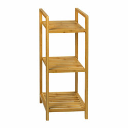 Bathroom Shelves Andrea House ba22000 Bamboo 3 Shelves 30,5 x 30,5 x 75,5 cm