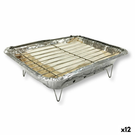 Disposable Barbecue Algon instant 24 x 31 x 6 cm (12 Units)