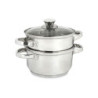 Steamer with Pan Stainless steel 1,8 L 24,5 x 14 x 18 cm (6 Units)