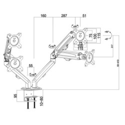 Screen Table Support MacLean MC-861N 27" 13"