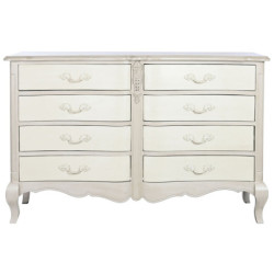 Chest of drawers DKD Home Decor 140 x 50 x 90 cm Cream Mango wood MDF Wood