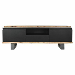 TV furniture DKD Home Decor Black 145 x 45 x 50 cm Brown Mango wood