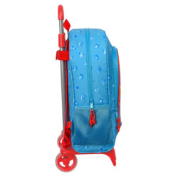 School Rucksack with Wheels SuperThings Rescue force 32 x 42 x 14 cm Blue