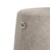 Pouffe Grey Synthetic Leather 41 x 41 x 42 cm DMF