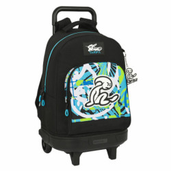 School Rucksack with Wheels El Niño Green Bali 33 x 22 x 45 cm