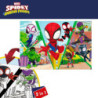 Child's Puzzle Spidey Double-sided 50 x 35 cm 24 Pieces (12 Units)