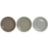 Tableware DKD Home Decor Brown Grey Stoneware 18 Pieces 26,5 x 26,5 x 3 cm