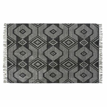 Carpet DKD Home Decor White Black Cotton (120 x 180 x 1 cm)