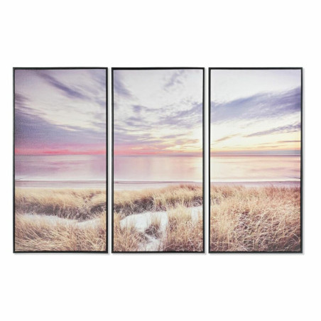 Set of 3 pictures DKD Home Decor Mediterranean Sun (120 x 2,8 x 80 cm)