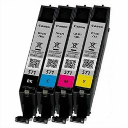 Original Ink Cartridge Canon CLI-571 Multipack Grey (4 Units)