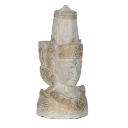 Decorative Figure White Natural Hindu 20 x 20 x 40 cm