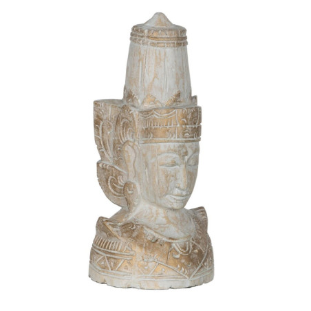 Decorative Figure White Natural Hindu 20 x 20 x 40 cm