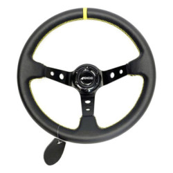 Racing Steering Wheel OCC Motorsport Track Black Leather