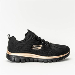 Walking Shoes for Women Skechers Engineered Mesh Black 41