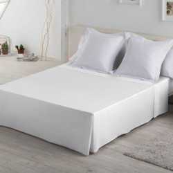 Top sheet Alexandra House Living White 220 x 275 cm