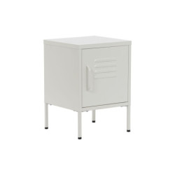 Nightstand Home ESPRIT White Metal 35 x 35 x 51 cm