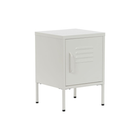 Nightstand Home ESPRIT White Metal 35 x 35 x 51 cm