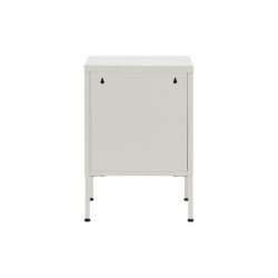 Nightstand Home ESPRIT White Metal 35 x 35 x 51 cm