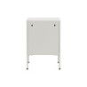 Nightstand Home ESPRIT White Metal 35 x 35 x 51 cm