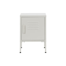 Nightstand Home ESPRIT White Metal 35 x 35 x 51 cm