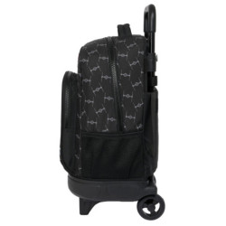 School Rucksack with Wheels Star Wars The fighter Black 33 X 45 X 22 cm