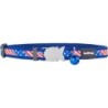 Dog collar Red Dingo STYLE US FLAG 41-63 cm